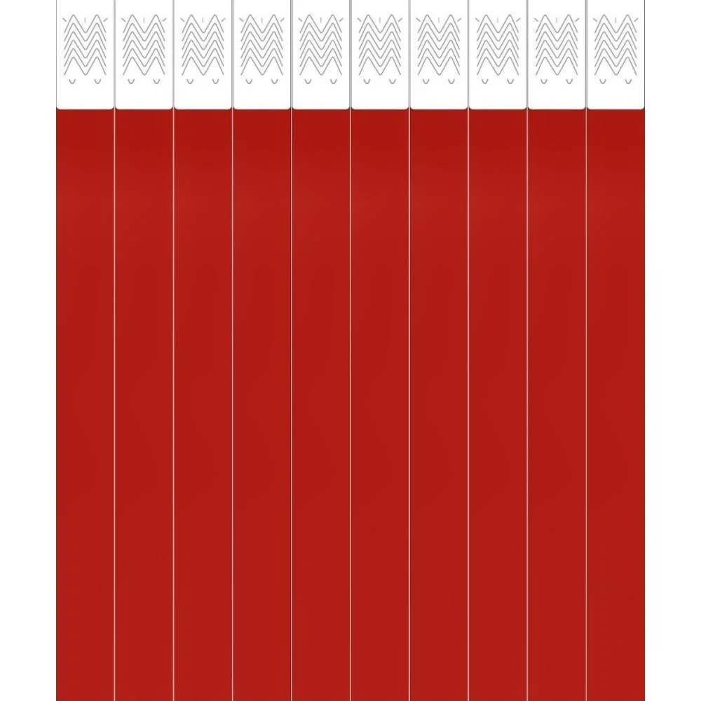 Pulseira Identificacao Tyvek Vermelho Tecnomidia (Pct.c/50) - imagem 3