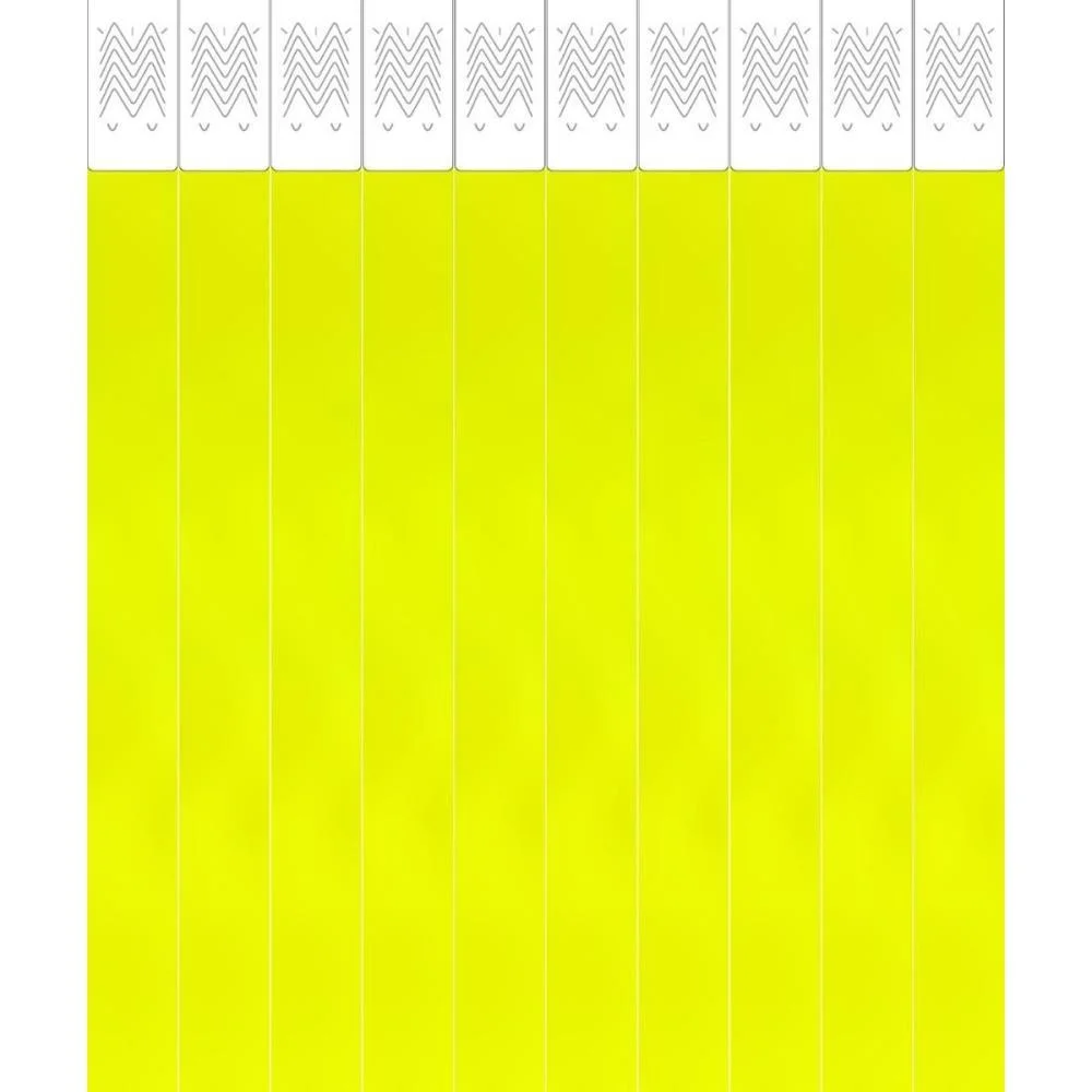 Pulseira Identificacao Tyvek Amarelo Fluor Tecnomidia (Pct.c/50) - imagem 2