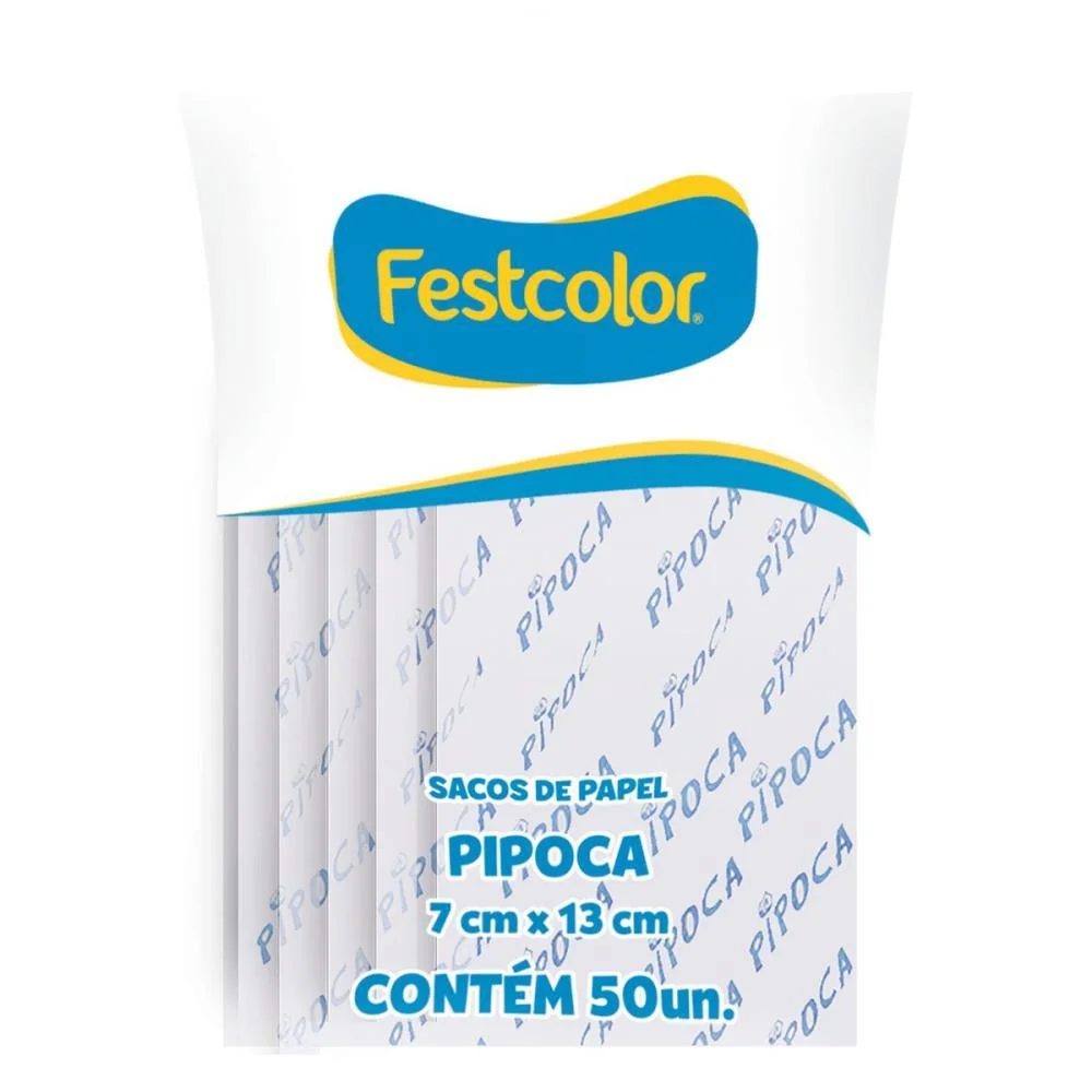Embalagem Para Alimentos Saquinho Papel Pipoca Festcolor (Cx.c/500) - imagem 3