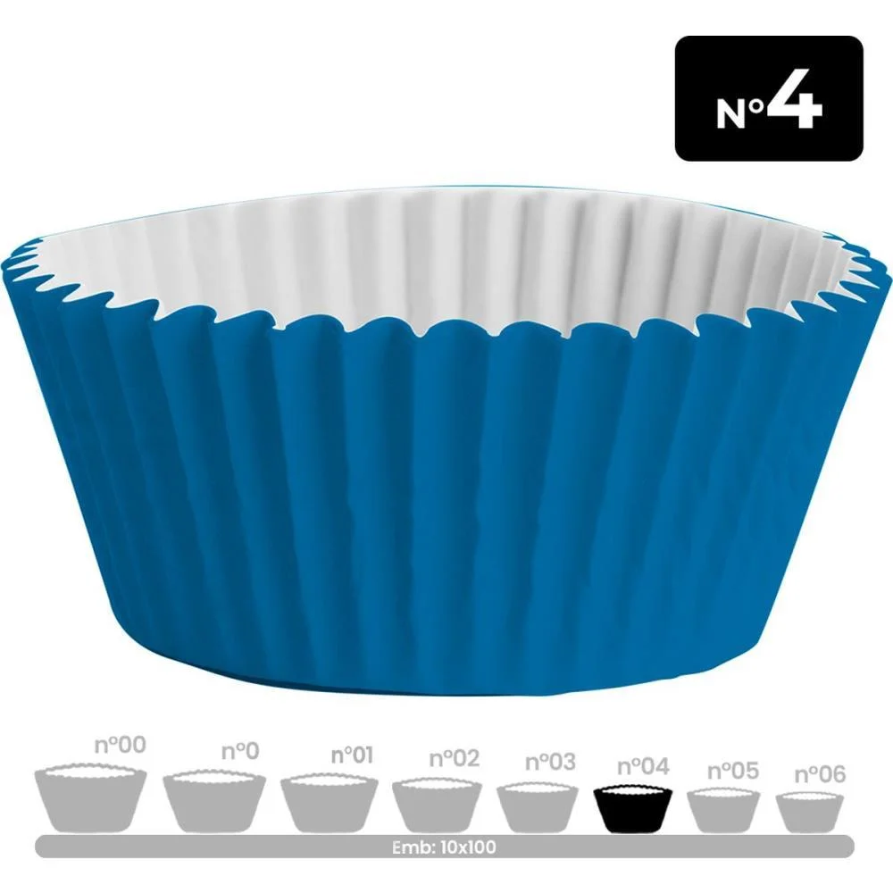 Embalagem Para Doces N.04 Forminha Azul 10Pctx100Un Festcolor (Pct.c/10) - imagem 3
