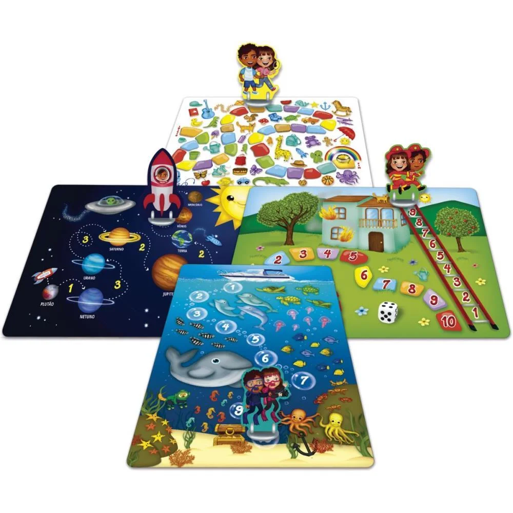 Jogo De Tabuleiro Meu Primeiro Tabuleiro Pais E Filhos (Unidade) - imagem 4