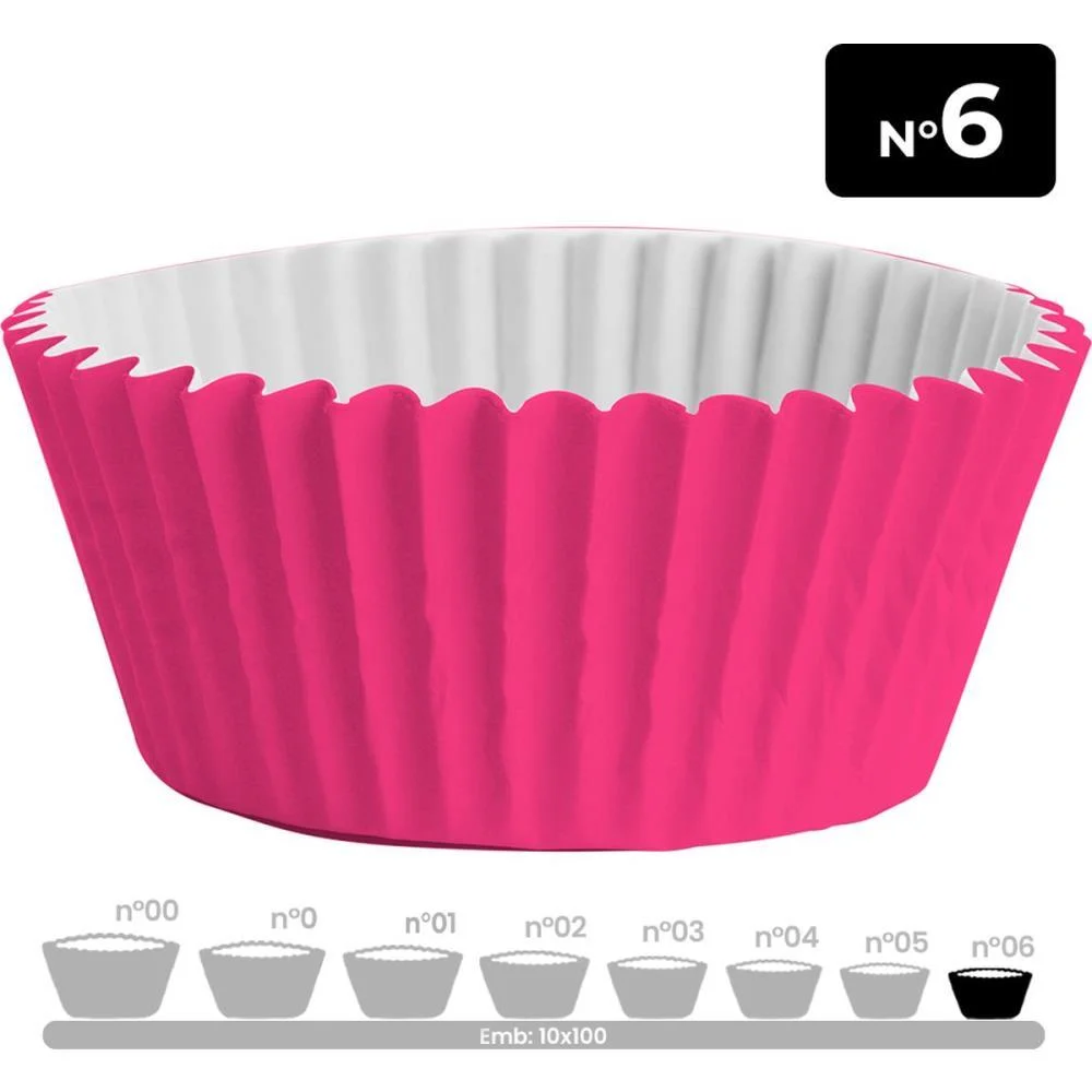 Embalagem Para Doces N.06 Forminha Rosa 10Pcx100Un Festcolor (Pct.c/10) - imagem 4