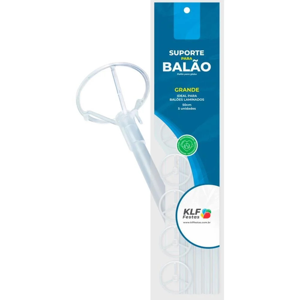 Suporte Para Balao Cristal 50Cm Klf Festas (Pct.c/05) - imagem 5