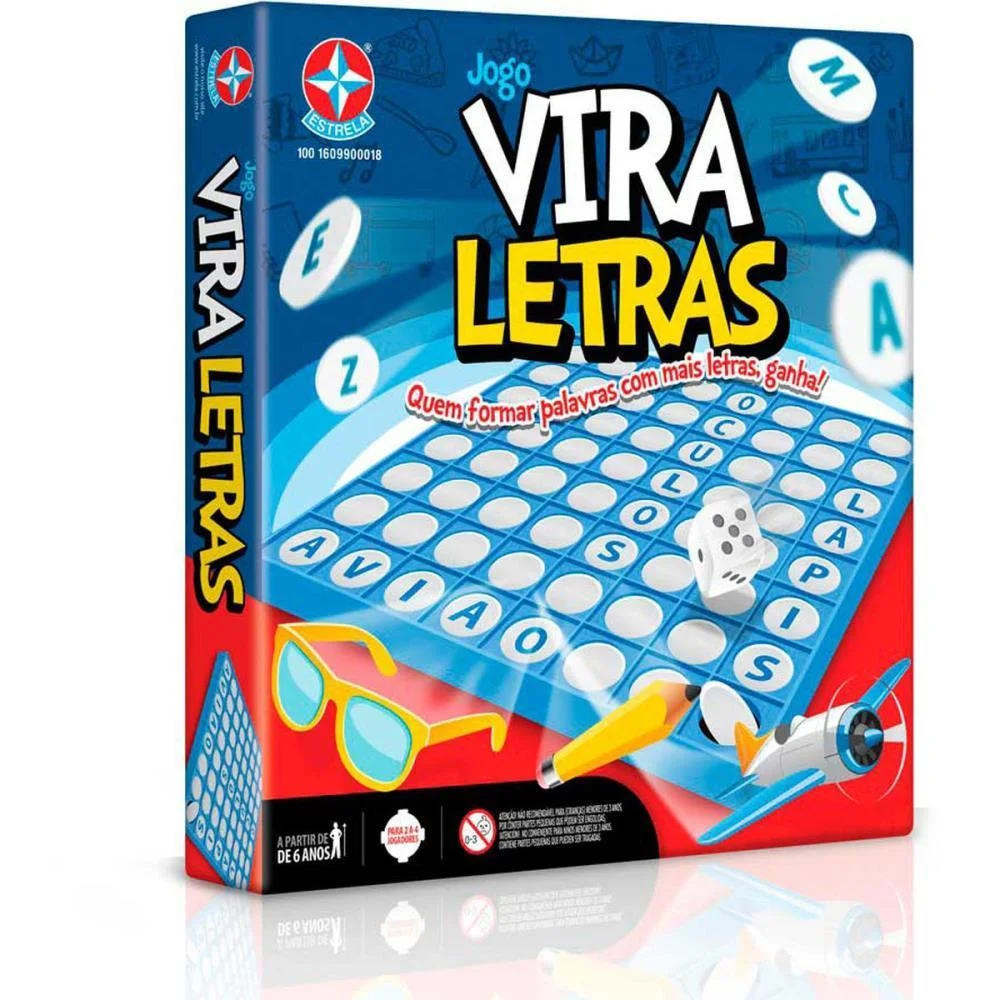 Jogo Diverso Vira Letras A Partir De 5Anos Estrela (Unidade) - imagem 2