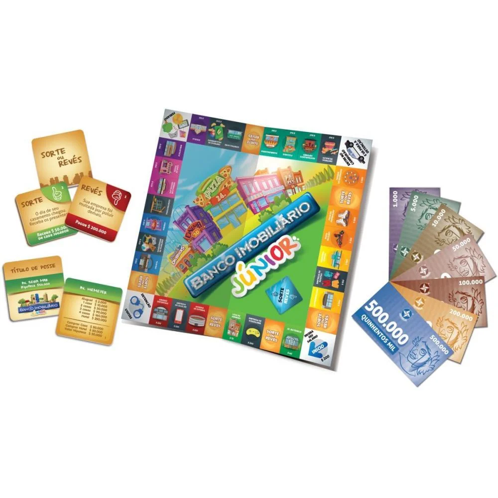 Jogo De Tabuleiro Banco Imobiliario Jr. Estrela (Unidade) - imagem 4