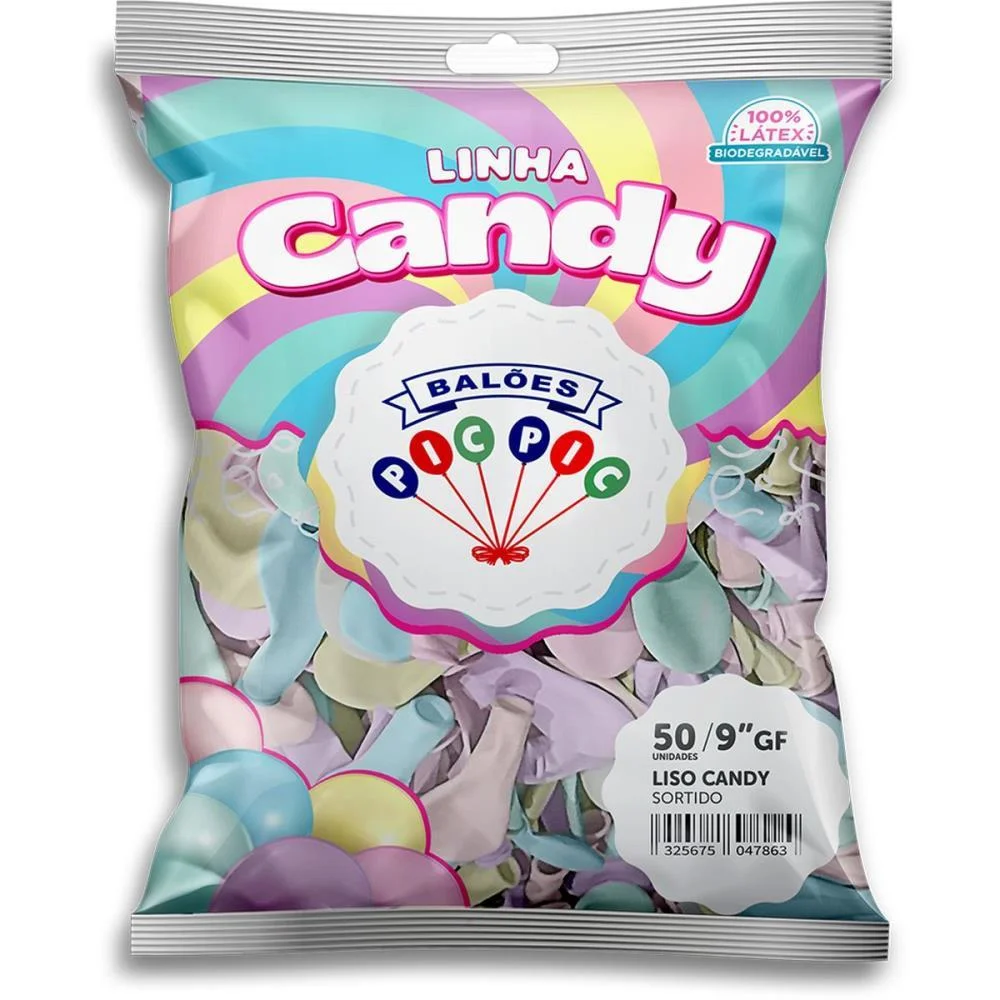 Balao 9 Liso Candy Colors (S) Riberball (Pct.c/50) - imagem 9