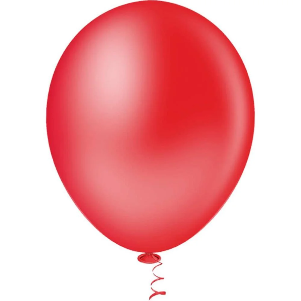 Balao 9 Liso Vermelho Gran Festa Riberball (Pct.c/50) - imagem 3