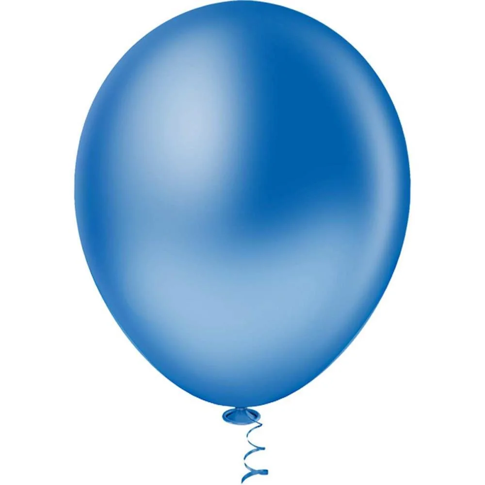 Balao 9 Liso Azul Gran Festa Riberball (Pct.c/50) - imagem 3
