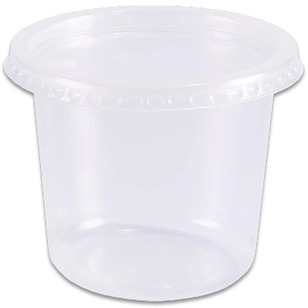 Pote Descartavel 350Ml.redondo C/Tampa Prafesta (Pct.c/24) - imagem 2