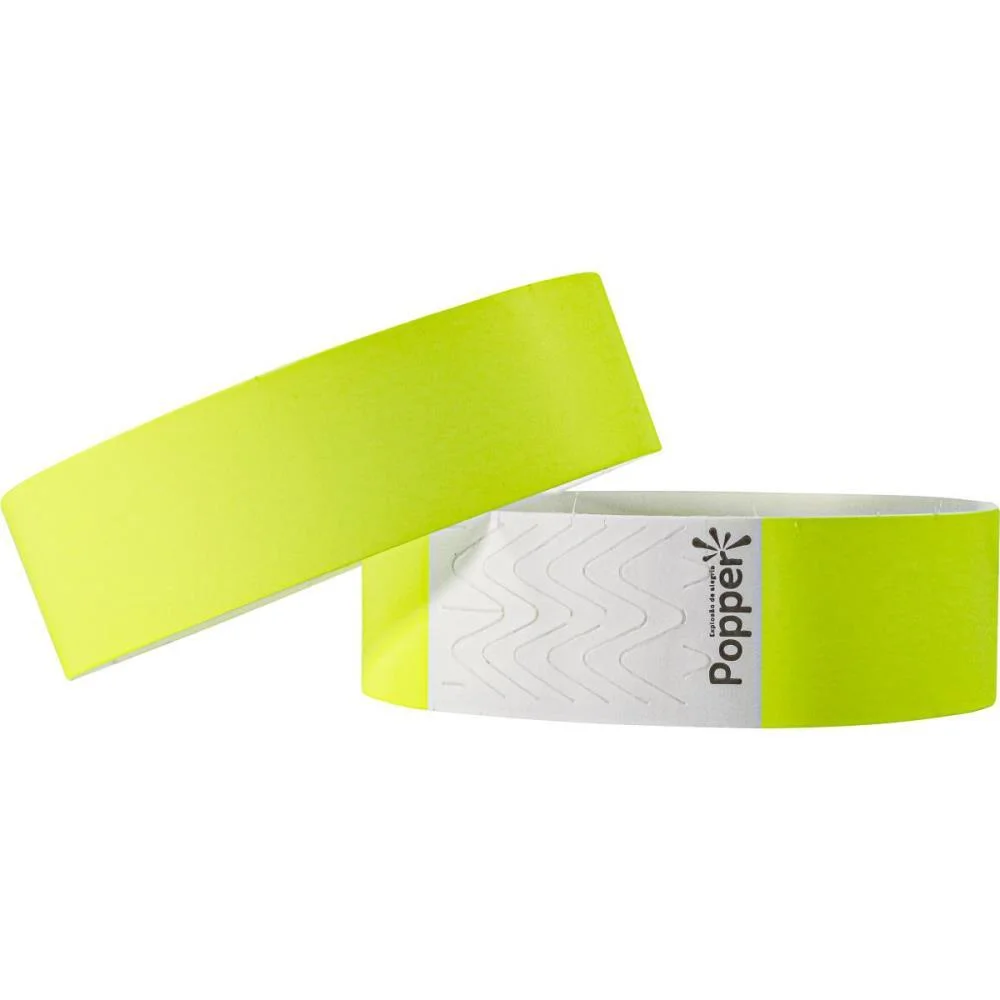 Pulseira Identificacao Sintetica Amarela Fluor Klf Festas (Pct.c/50) - imagem 5