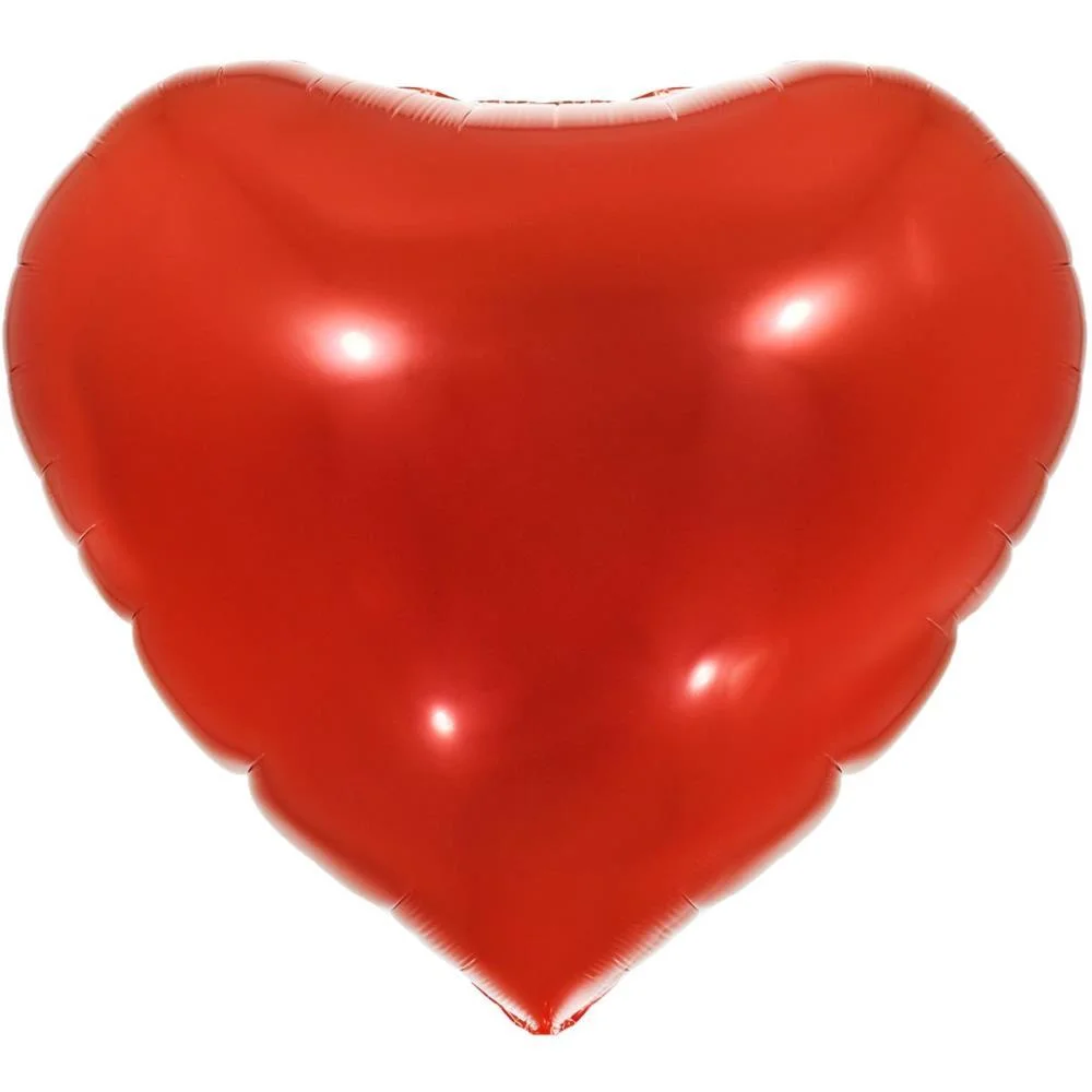 Balao Metalizado Decorado Coracao Vermelho 45Cm. Make+ (Unidade) - imagem 2