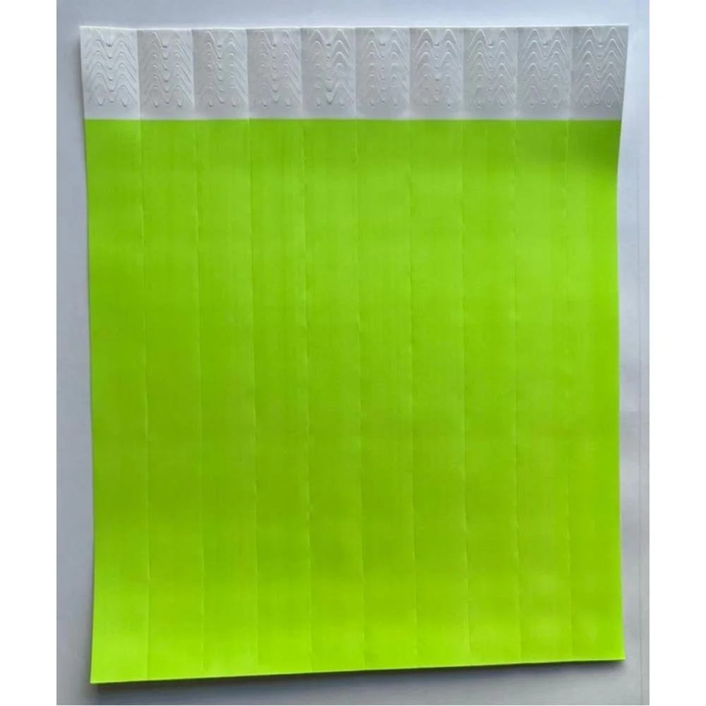 Pulseira Identificacao Laser Pro Verde Limao Tecnomidia (Pct.c/50) - imagem 4