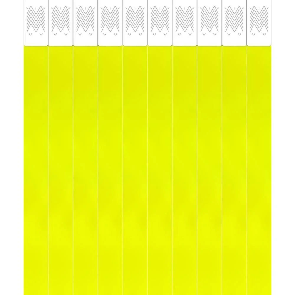 Pulseira Identificacao Laser Pro Amarelo Fluorescente Tecnomidia (Pct.c/50) - imagem 3