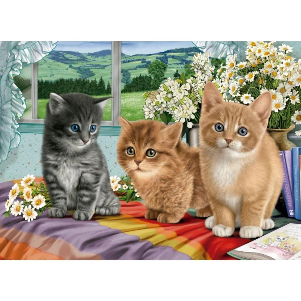 Quebra-Cabeca Cartonado Gatinhos Fofinhos P60 Grow (Unidade) - imagem 4
