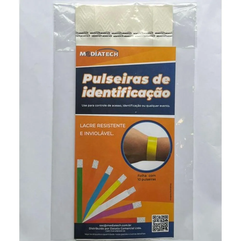Pulseira Identificacao Med Branco Tecnomidia (Pct.c/100) - imagem 5