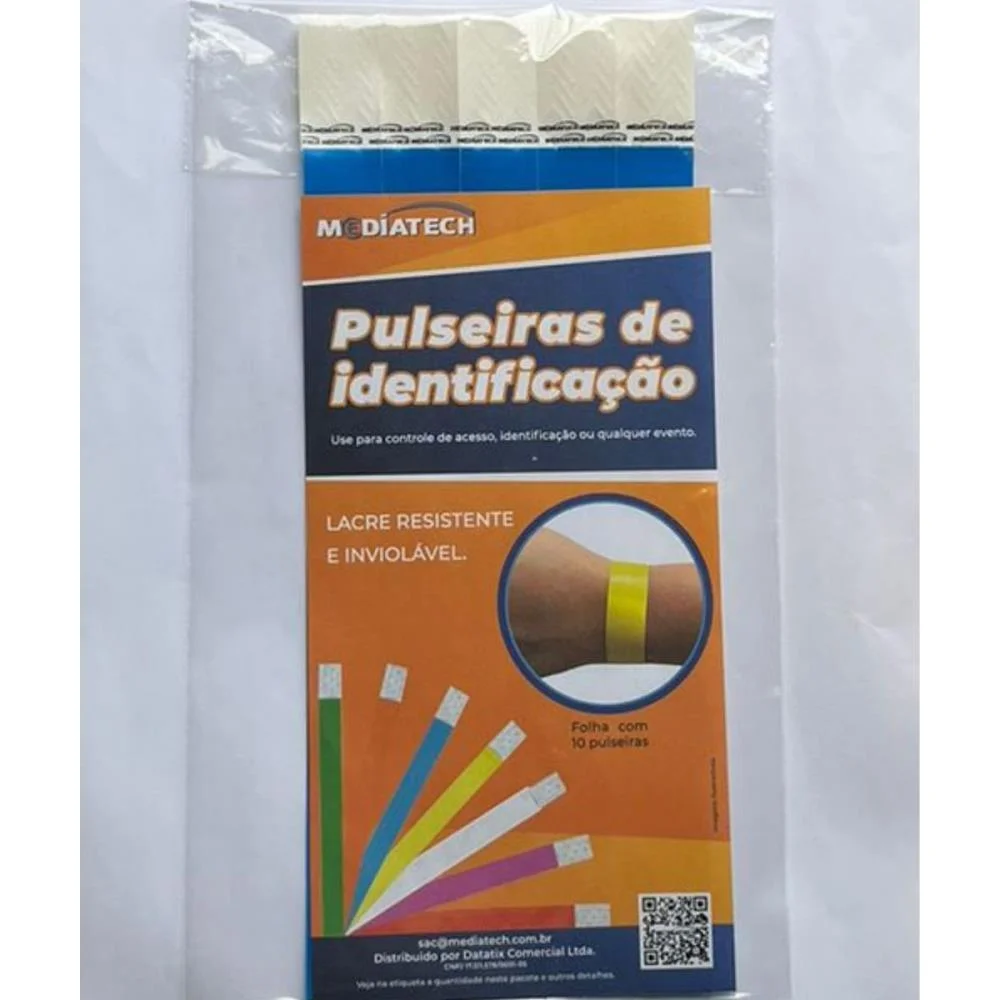 Pulseira Identificacao Med Azul Tecnomidia (Pct.c/100) - imagem 5