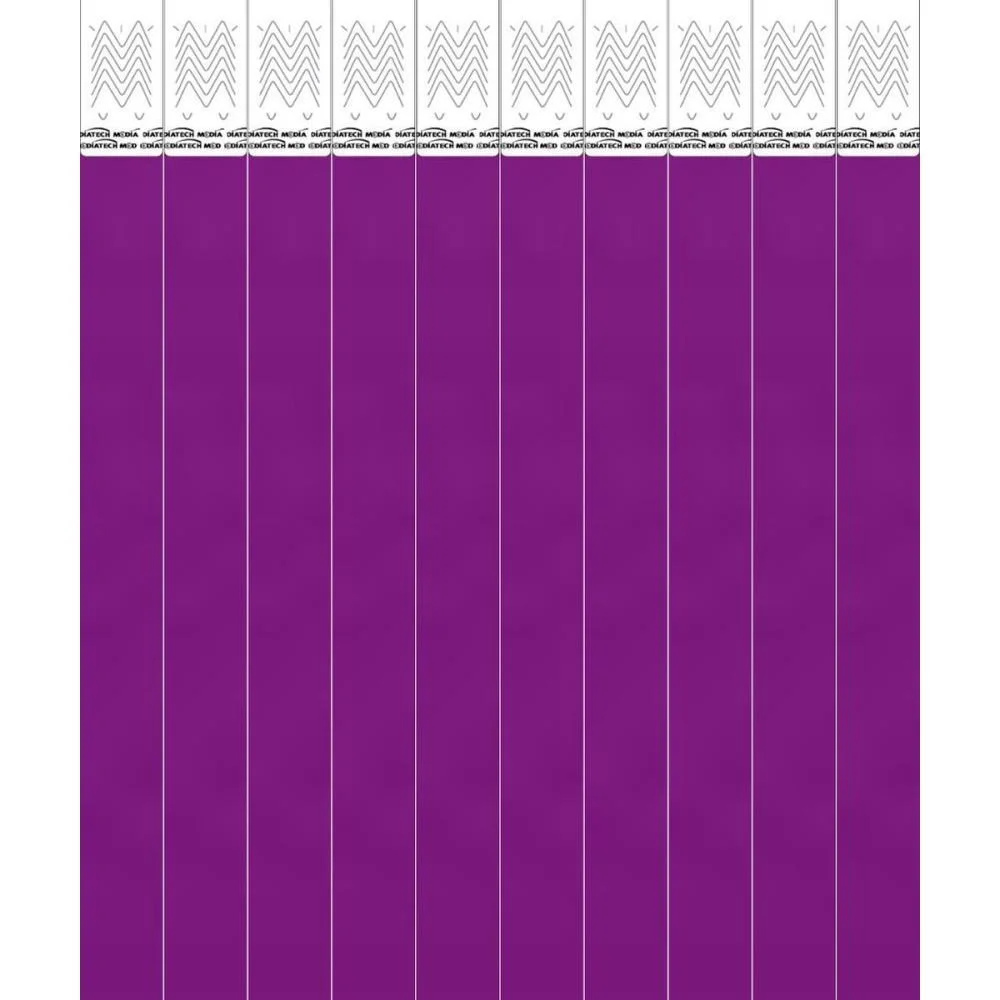 Pulseira Identificacao Med Roxo Tecnomidia (Pct.c/100) - imagem 2