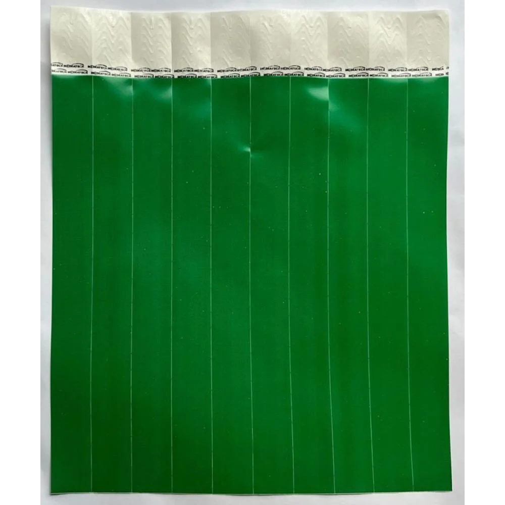 Pulseira Identificacao Med Verde Bandeira Tecnomidia (Pct.c/100) - imagem 4