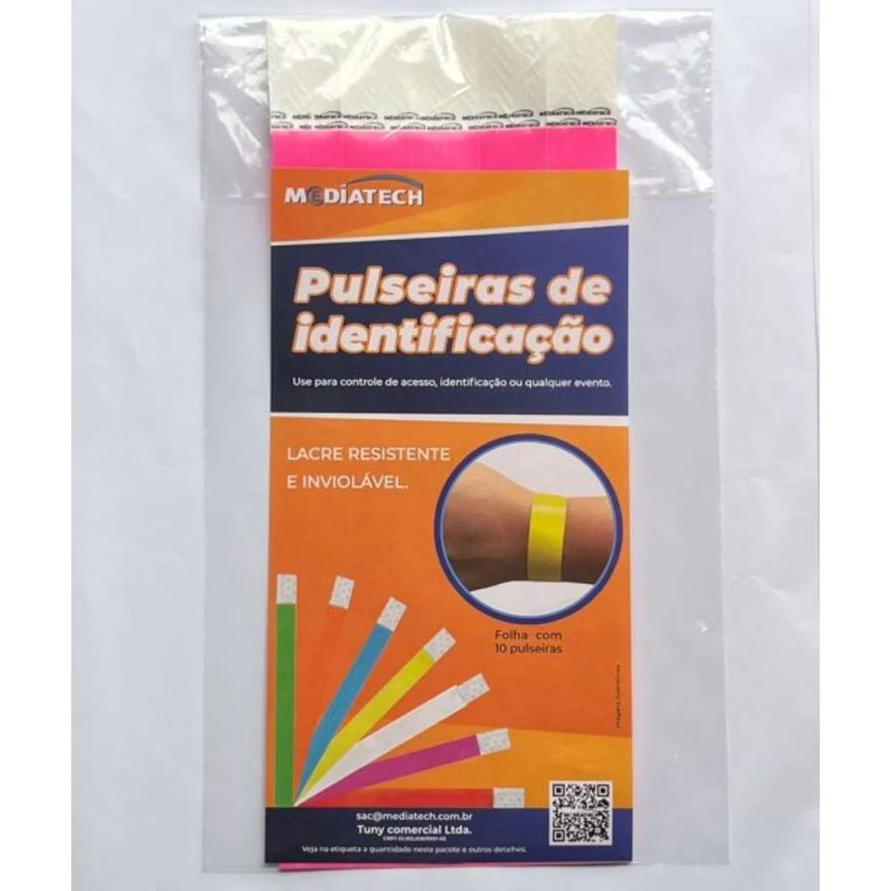 Pulseira Identificacao Med Pink Tecnomidia (Pct.c/100) - imagem 5