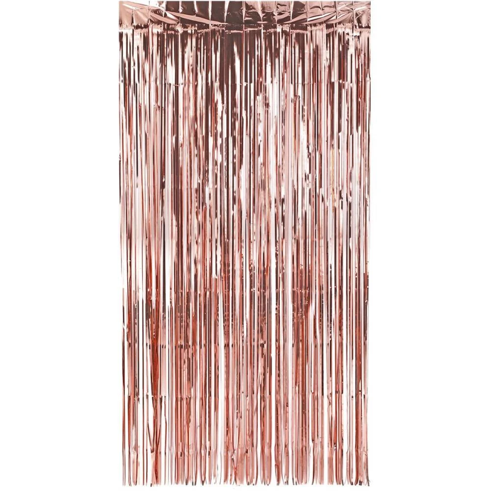 Cortina Para Decoracao Metalizada Rose Gold 1X2M Make+ (Unidade) - imagem 2