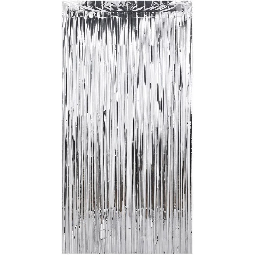 Cortina Para Decoracao Metalizada Prata 1X2M Make+ (Unidade) - imagem 2