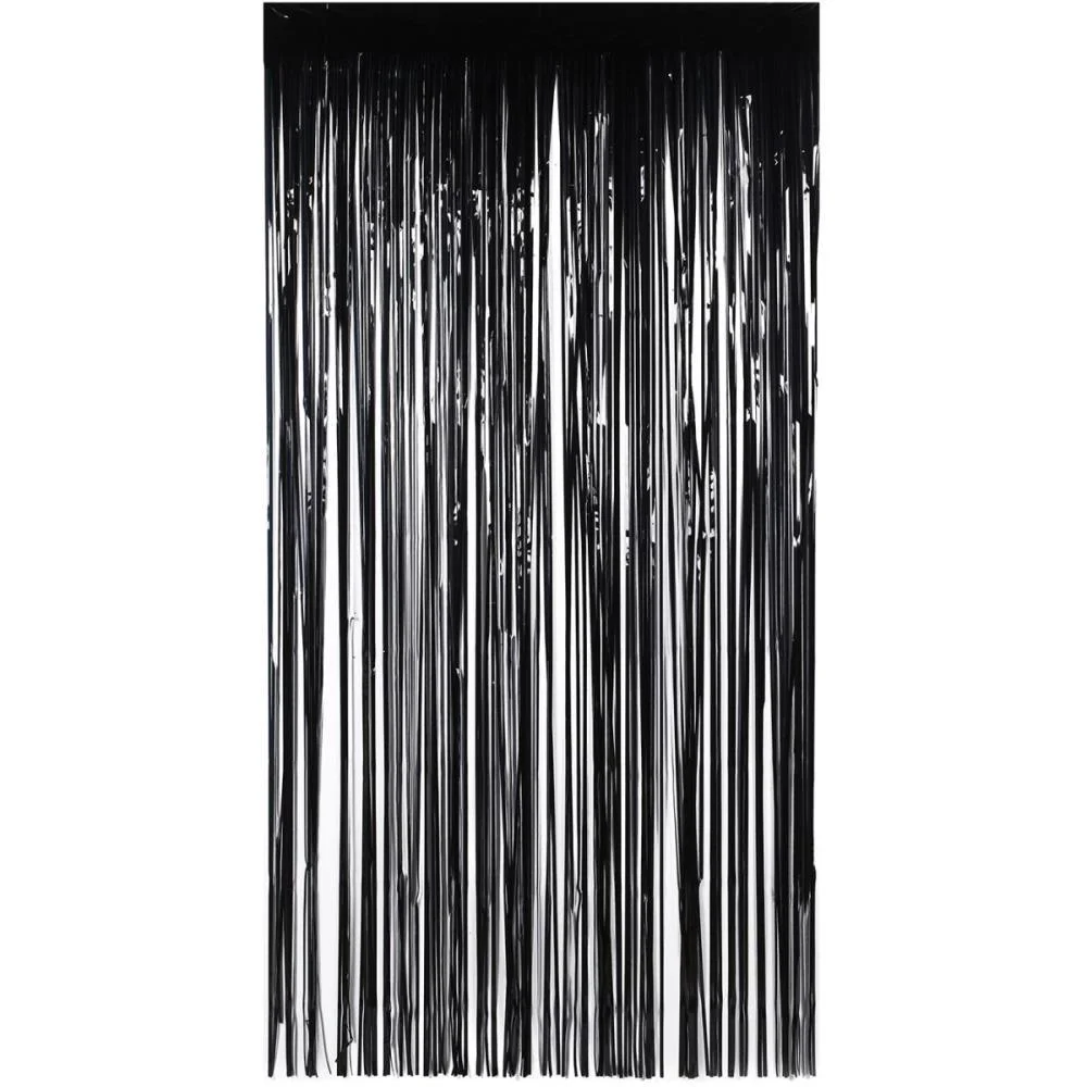 Cortina Para Decoracao Metalizada  Preto 1X2M Make+ (Unidade) - imagem 2