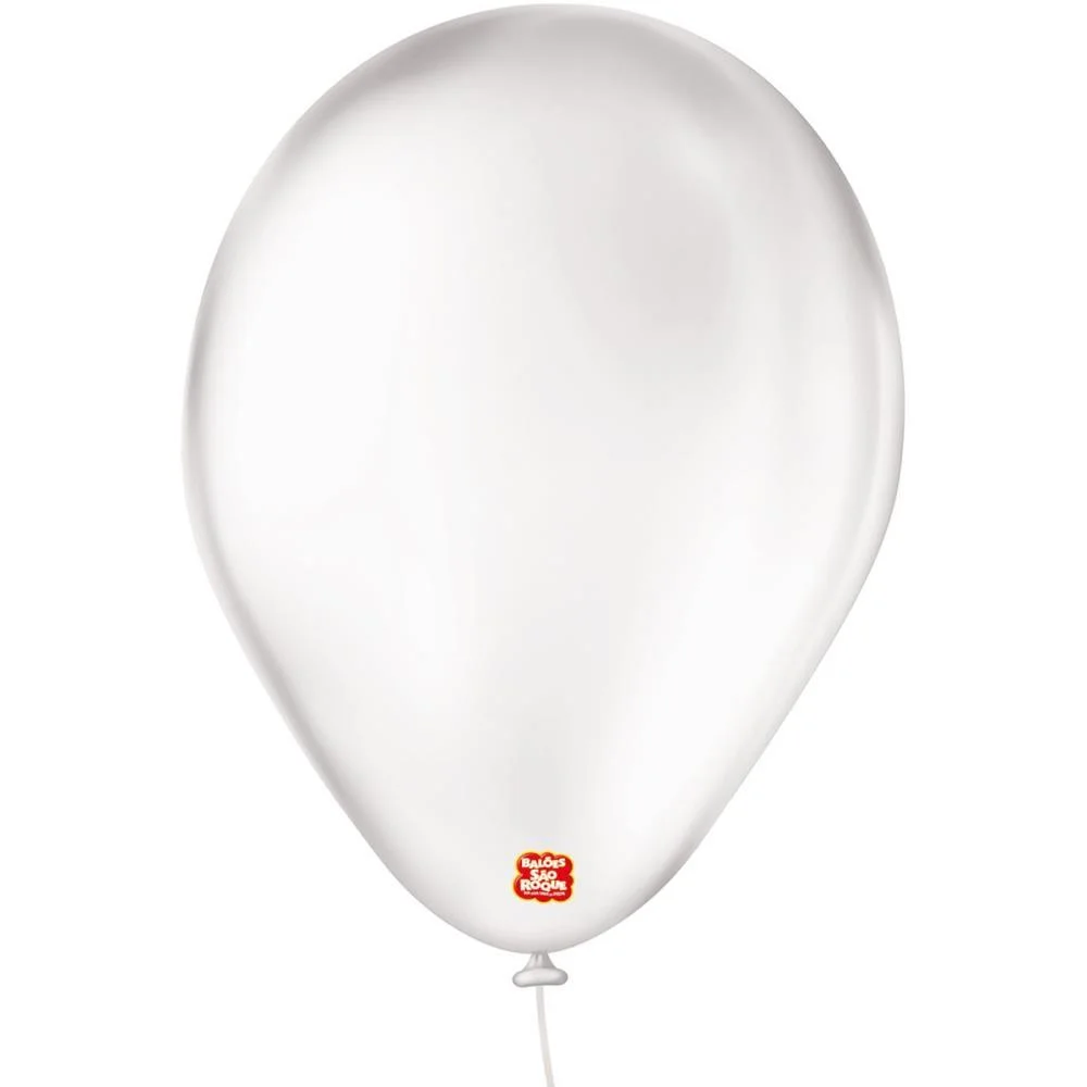 Balao 7 Liso Transparente Imperial Sao Roque (Pct.c/50) - imagem 2