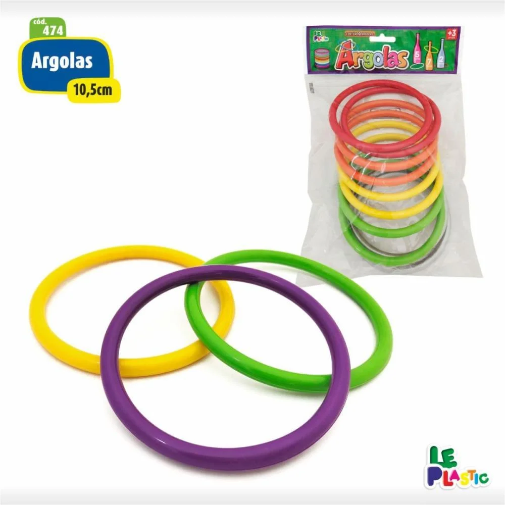 Artigo Para Festa Argolas 10,5Cm C/10 Unidades Leplastic (Unidade) - imagem 4