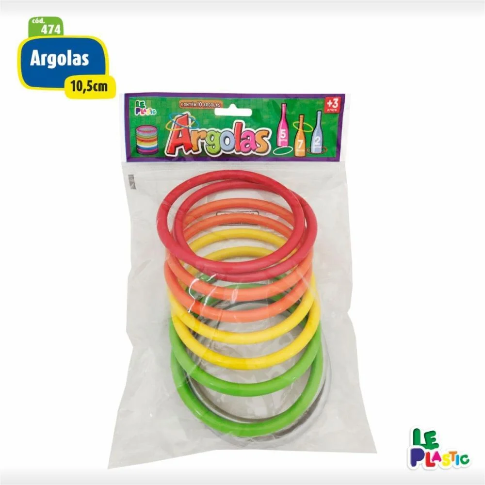 Artigo Para Festa Argolas 10,5Cm C/10 Unidades Leplastic (Unidade) - imagem 5