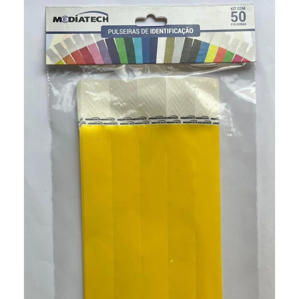 Pulseira Identificacao Med Amarelo Tecnomidia (Pct.c/50) - imagem 5