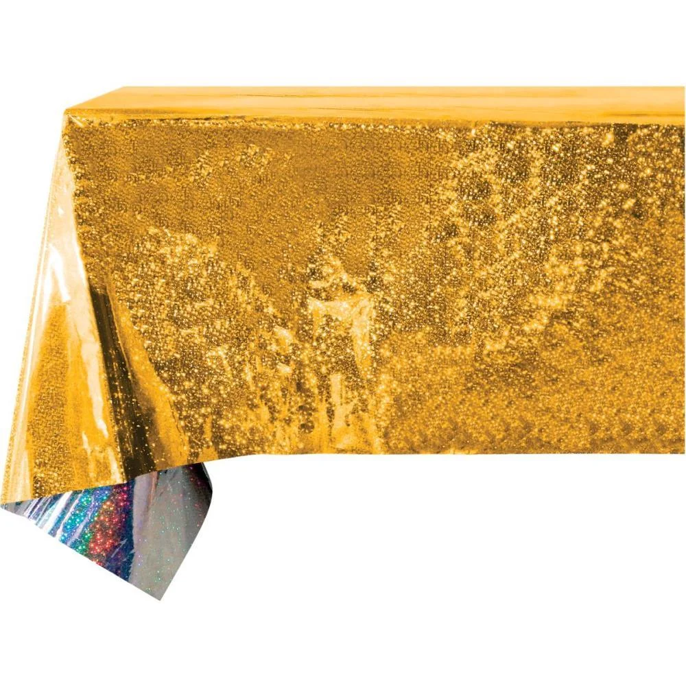Toalha Plastica Ouro Metalizada 137X274Cm Make+ (Unidade) - imagem 3