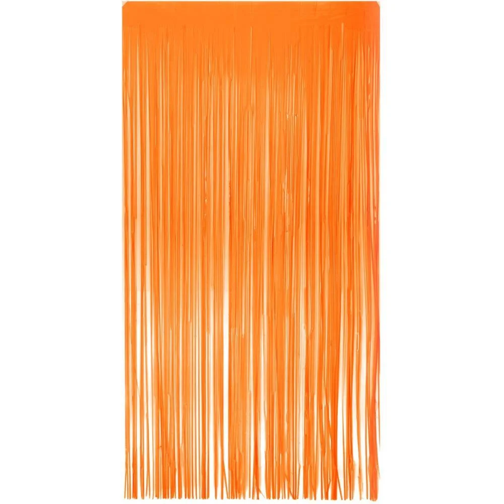 Cortina Para Decoracao Metalizada Laranja 1X2M Make+ (Unidade) - imagem 2