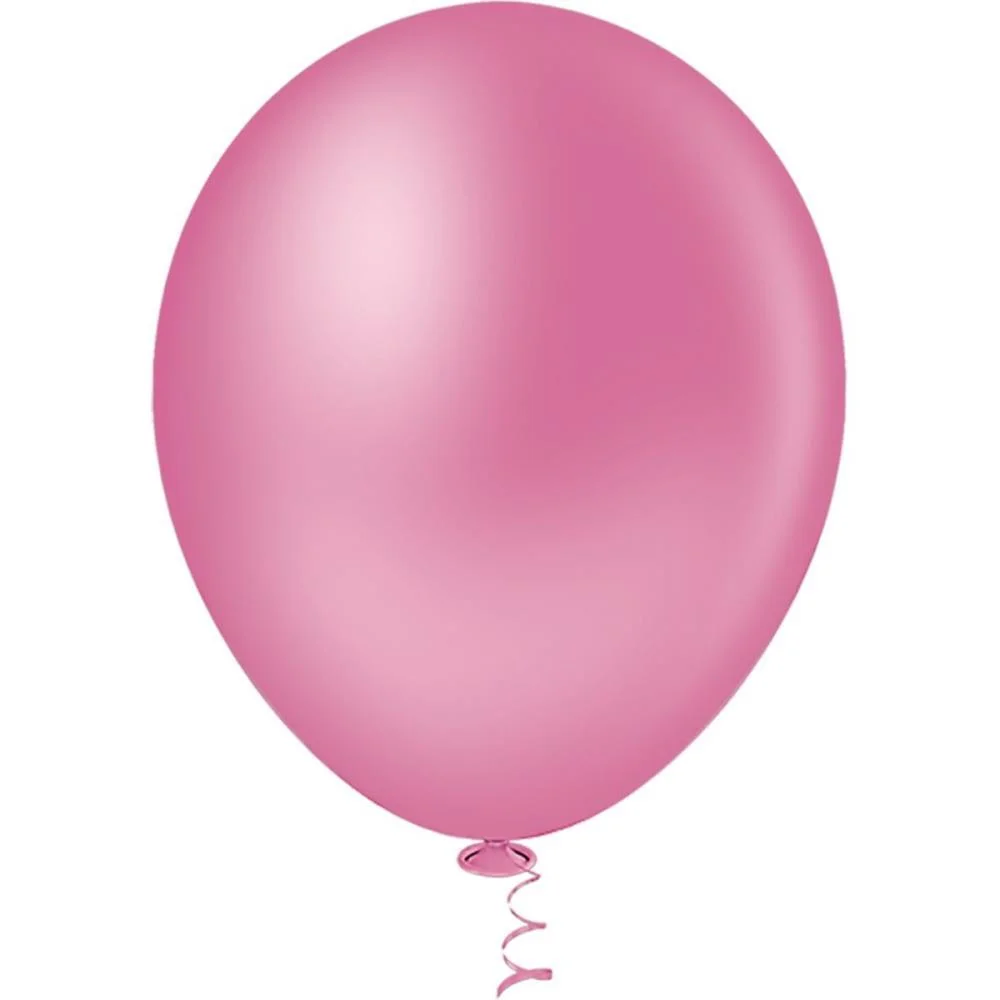 Balao 9 Liso Rosa Forte Gran Festa Riberball (Pct.c/50) - imagem 3