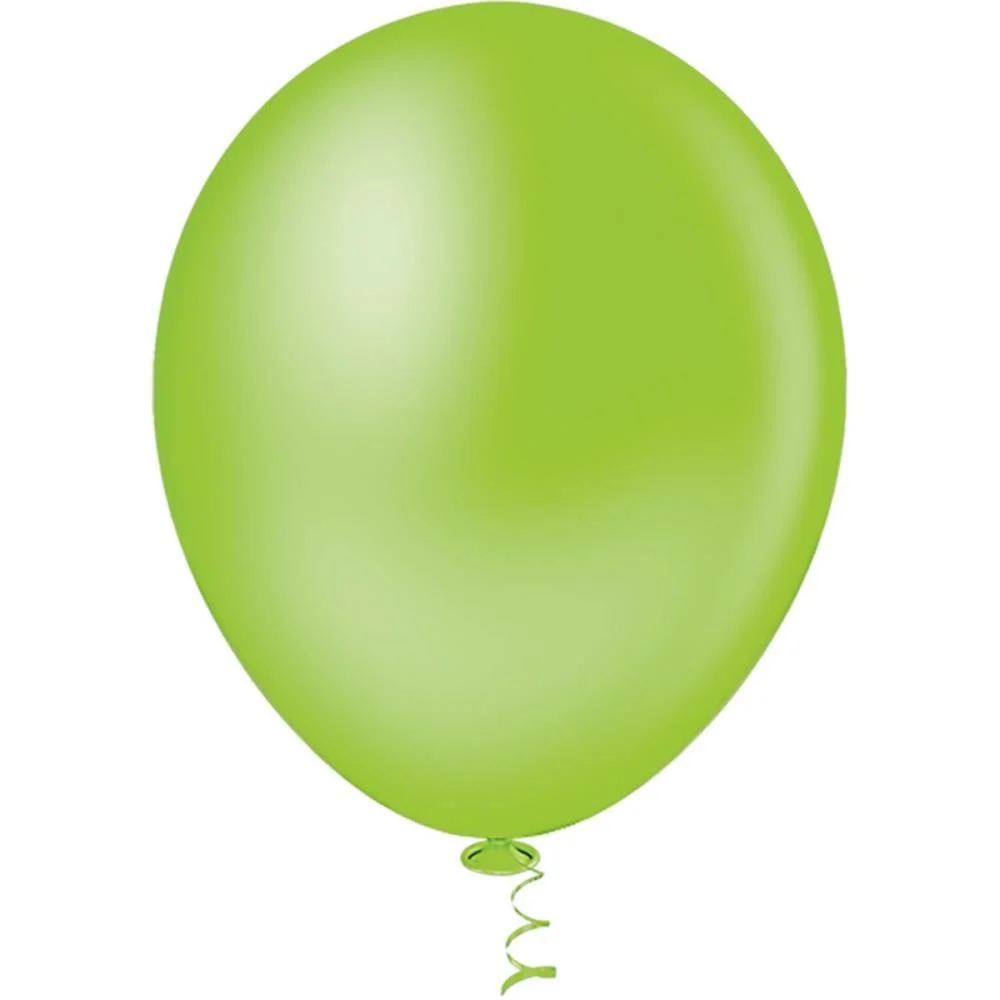 Balao 9 Liso Verde Limão Gran Festa Riberball (Pct.c/50) - imagem 3