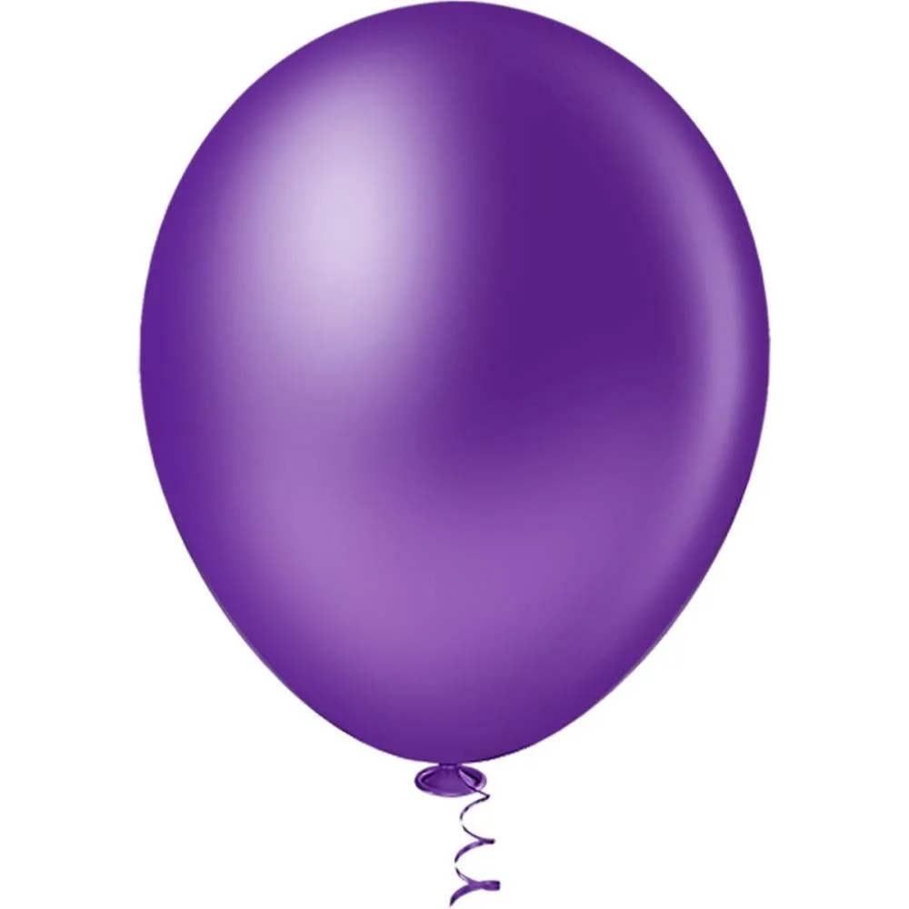 Balao 9 Liso Violeta Gran Festa Riberball (Pct.c/50) - imagem 3