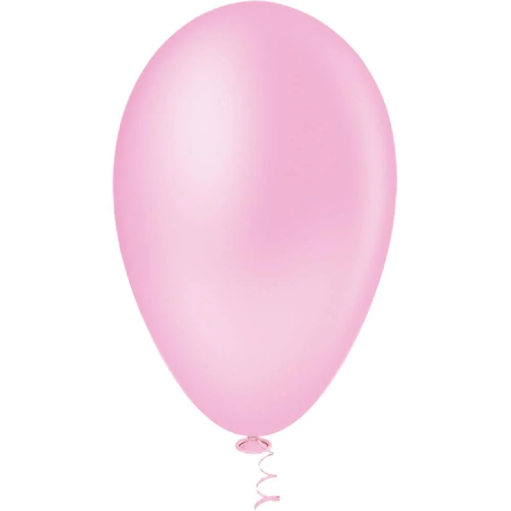 Balao 7 Liso Rosa Baby Pic Pic Riberball (Pct.c/50) - imagem 2