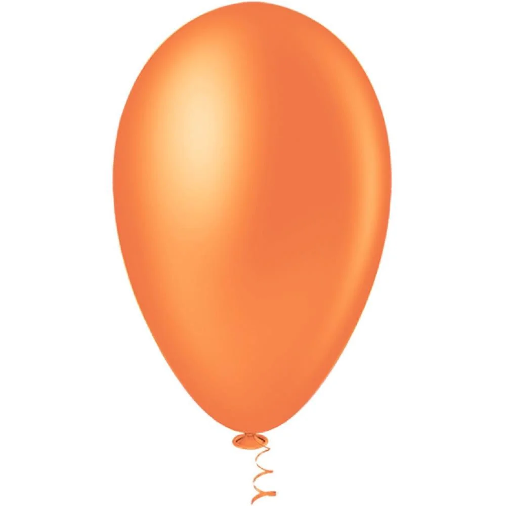 Balao 7 Liso Laranja Pic Pic Riberball (Pct.c/50) - imagem 3