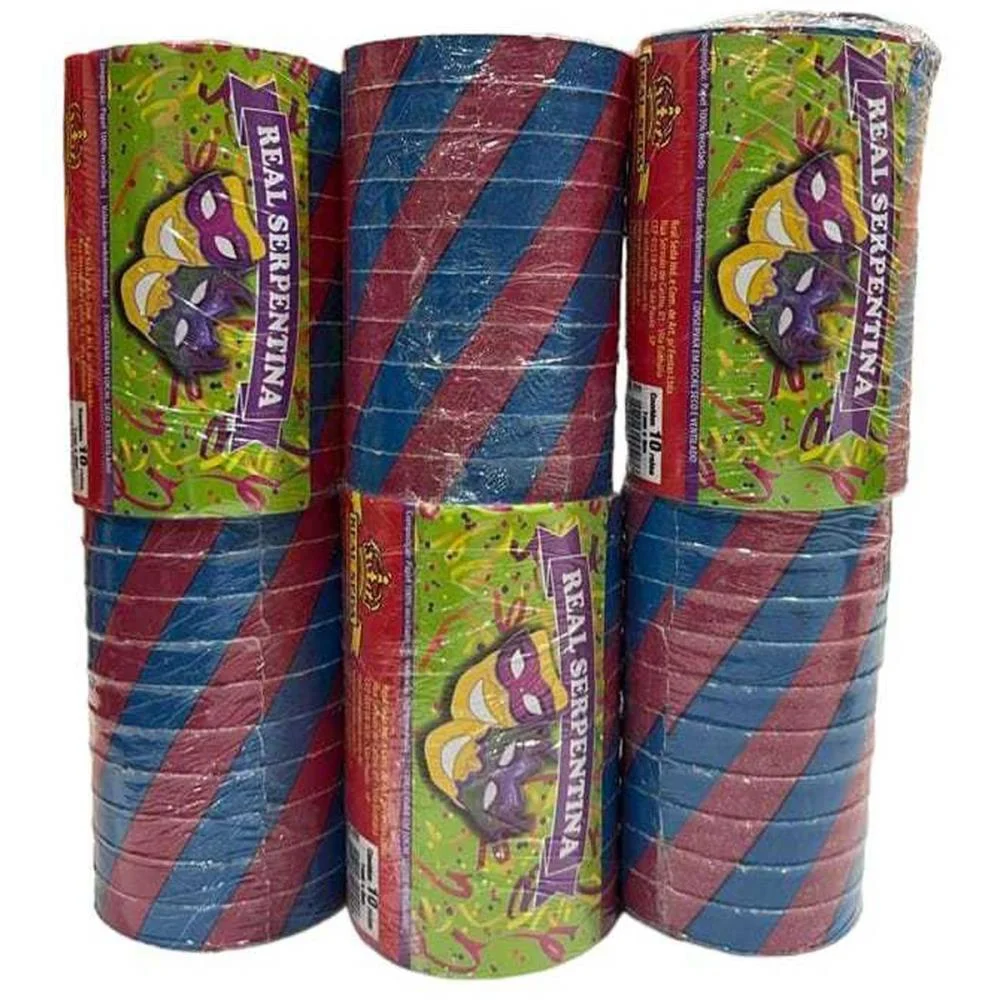 Artigo Para Festa Serpentina 1Cmx8M Real Seda (Pct.c/10) - imagem 2
