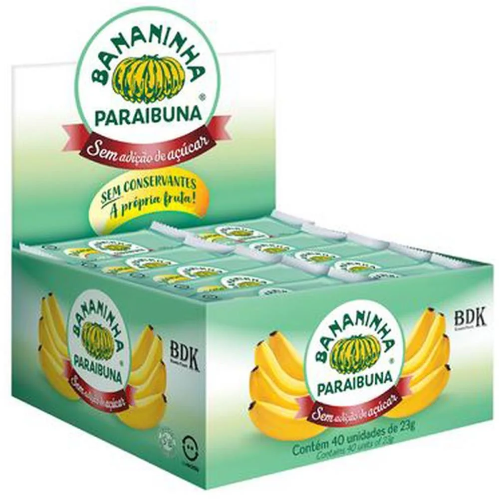 Doce Bananinha S/Acucar 23G. Bananinha Paraibuna C/ 40 Unidades - imagem 2