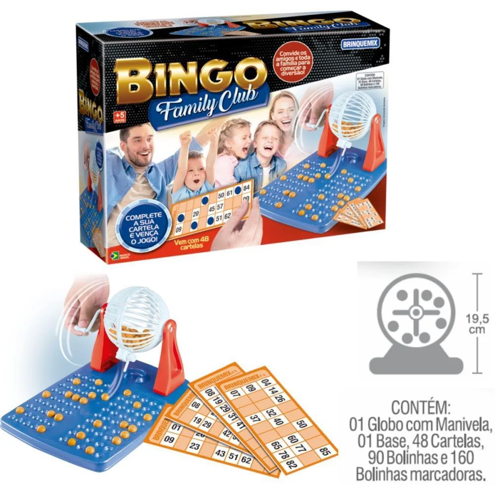 Jogo De Bingo Family Club Brinquemix (Unidade) - imagem 4