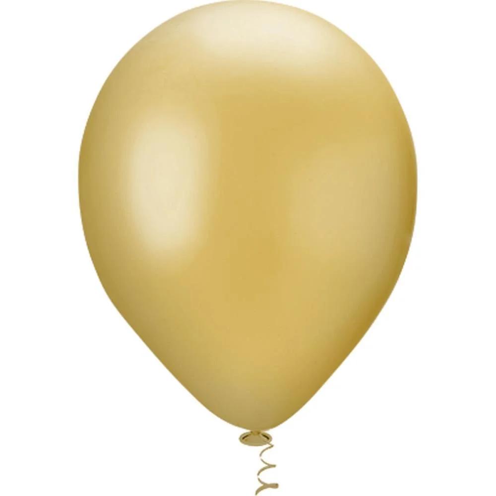 Balao 9 Liso Pérola Ouro Riberball (Pct.c/25) - imagem 2