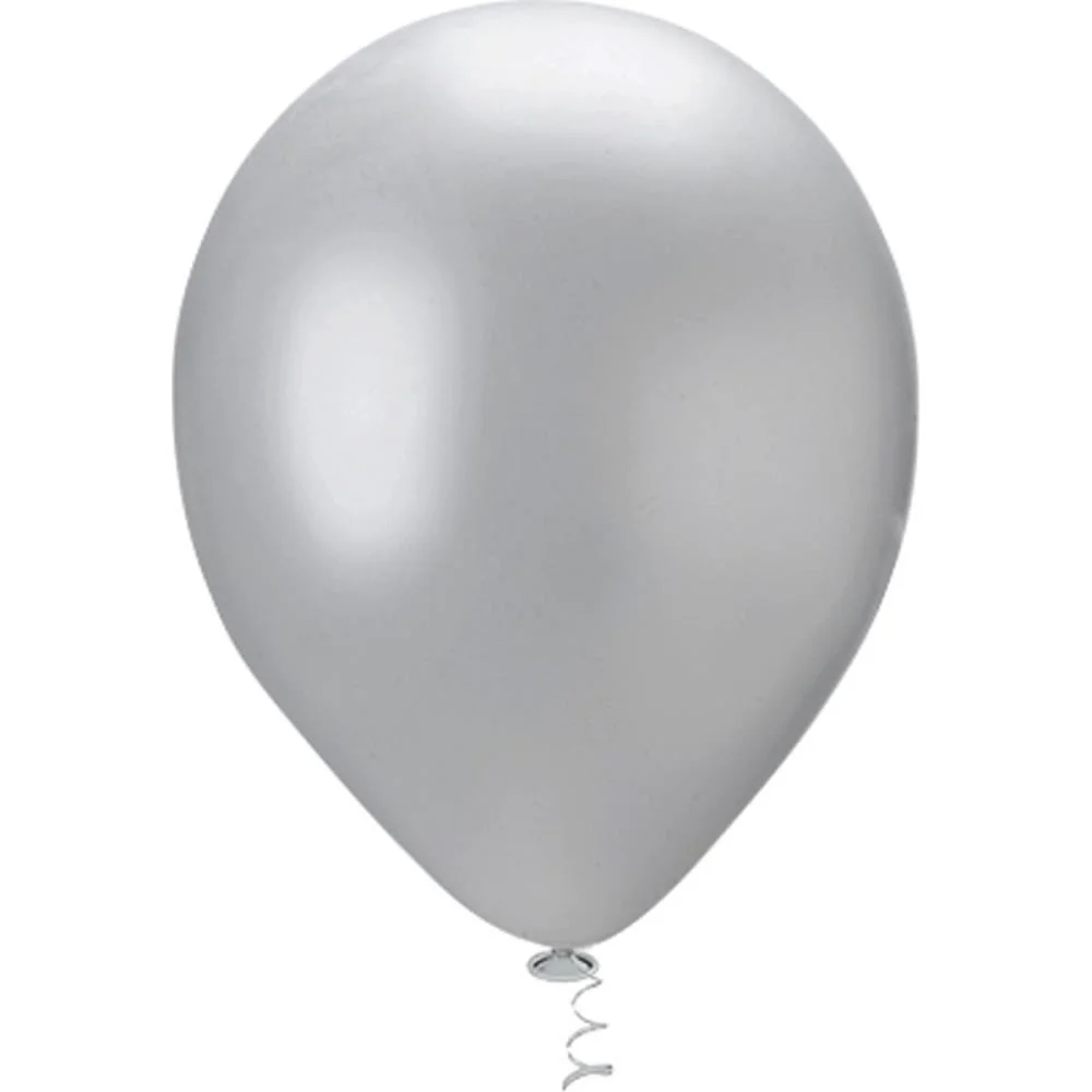 Balao 9 Liso Pérola Prata Riberball (Pct.c/25) - imagem 2