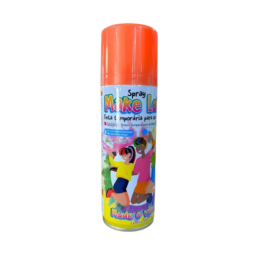 Pinta Cabelo 120Ml Loko Laranja Make+ (Dp.c/12) - imagem 3