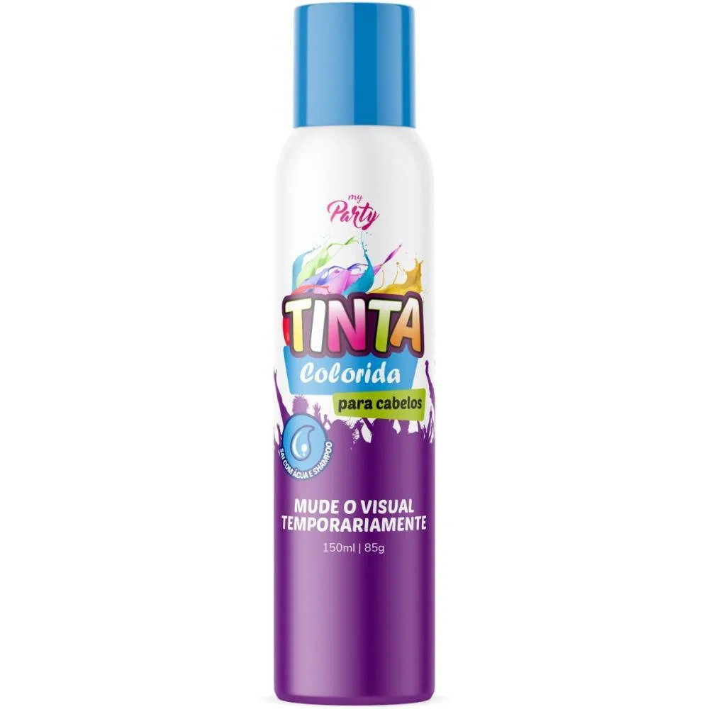 Pinta Cabelo 150Ml Azul Neon Aeroflex (Cx.c/12) - imagem 4
