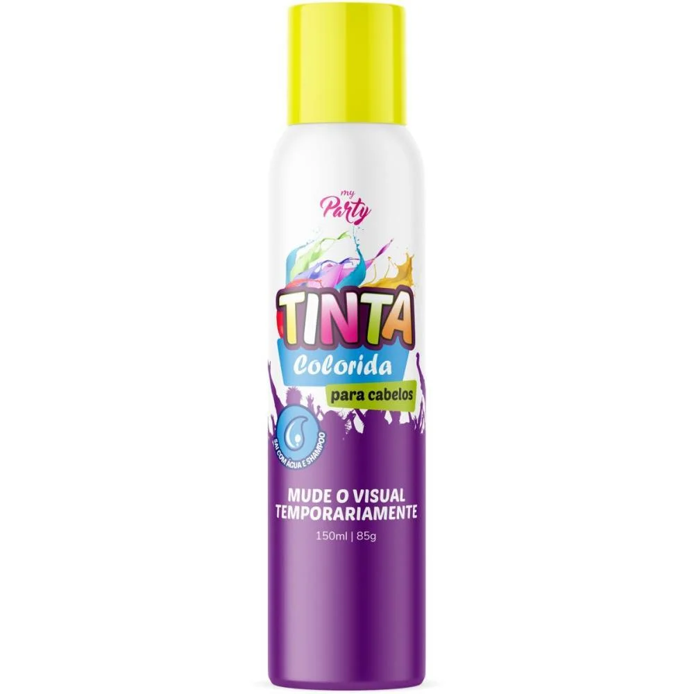 Pinta Cabelo 150Ml Amarelo Neon Aeroflex (Cx.c/12) - imagem 2