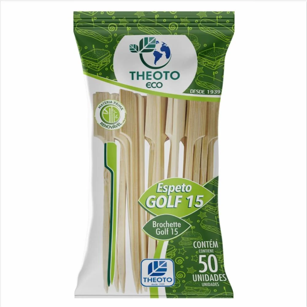 Espeto Madeira Golf 15Cm Theoto (Pct.c/50) - imagem 3