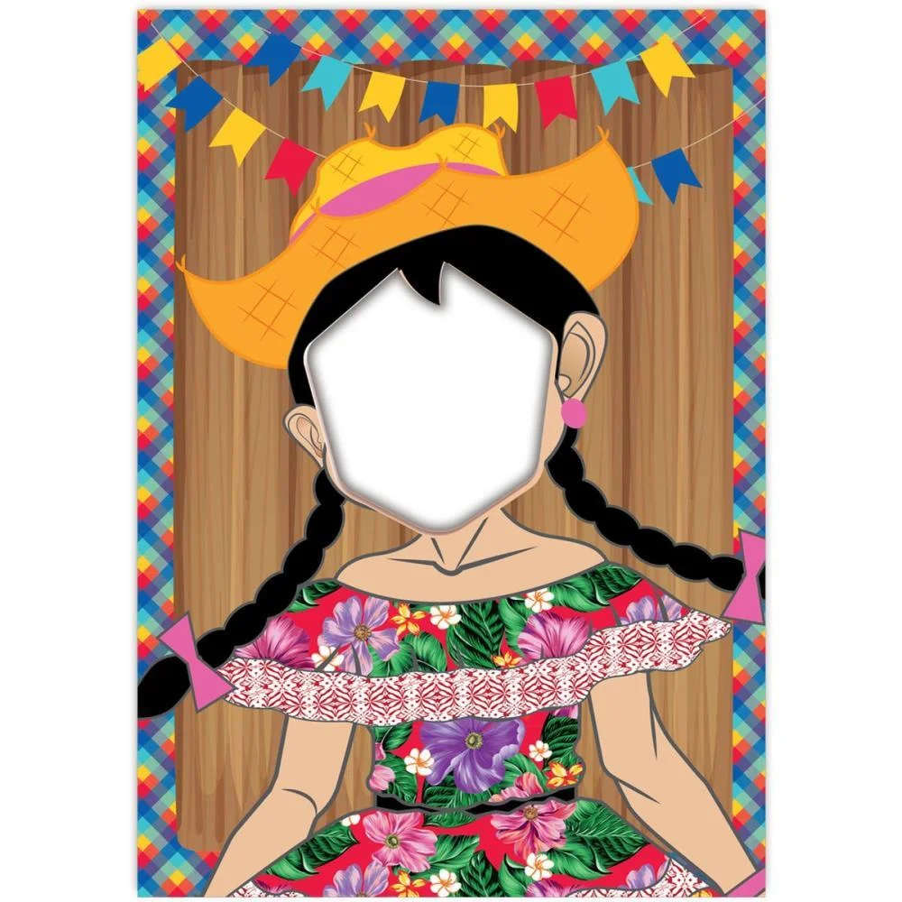 Festa Junina Painel Decorativo Menina Festcolor - imagem 2