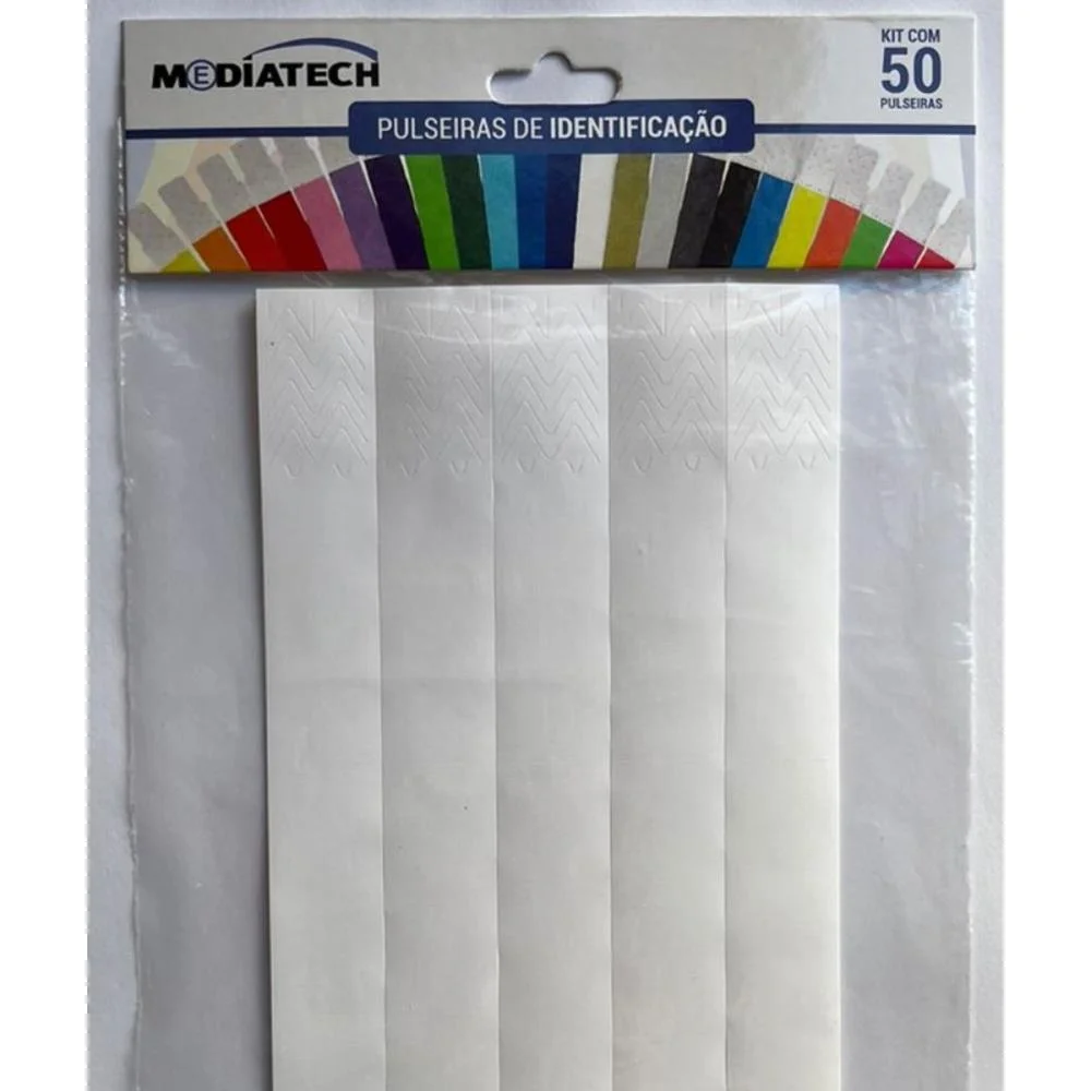Pulseira Identificacao Laser Pro Branco Tecnomidia (Pct.c/50) - imagem 5