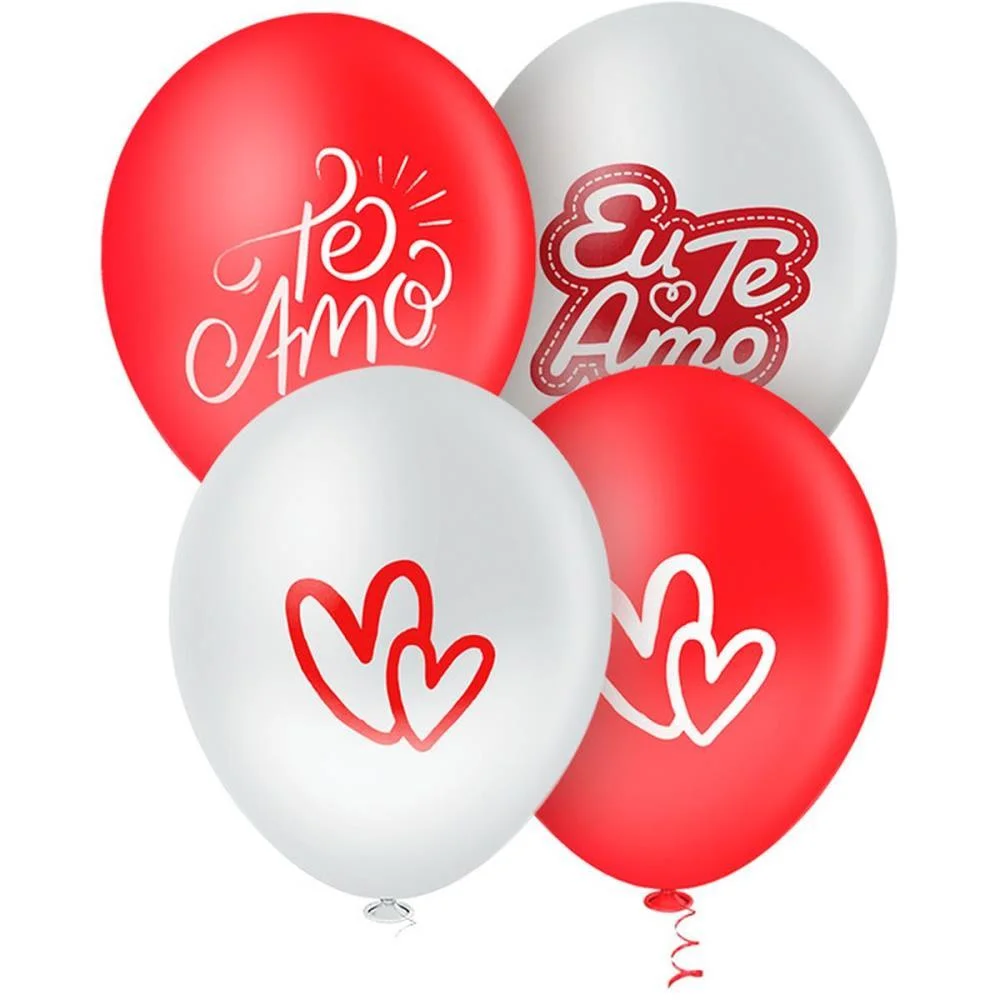Balao 9 Decorado Amor Eterno (S) Riberball (Pct.c/25) - imagem 2