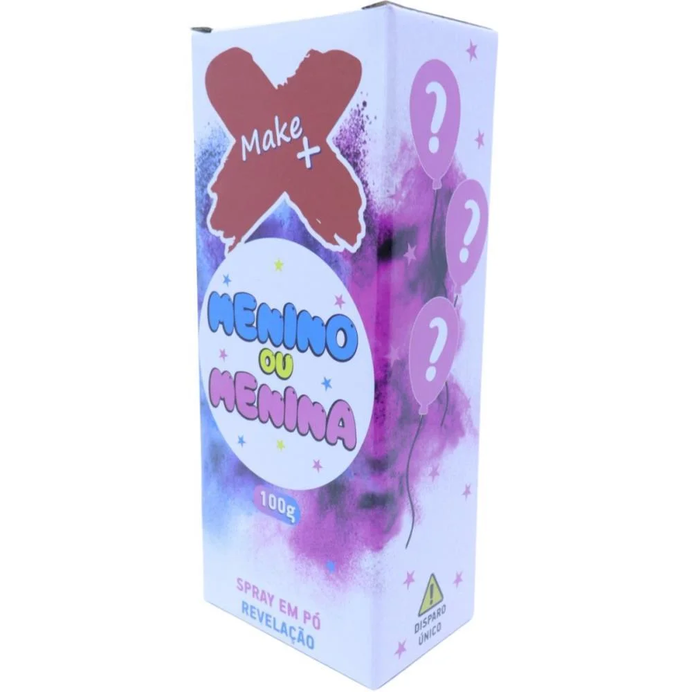 Lancador De Confete Spray Po Revelacao Azul Make+ (Unidade) - imagem 8